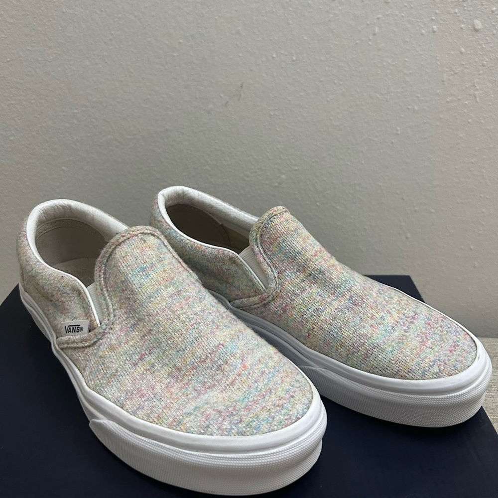 Funfetti Vans Slip Ons